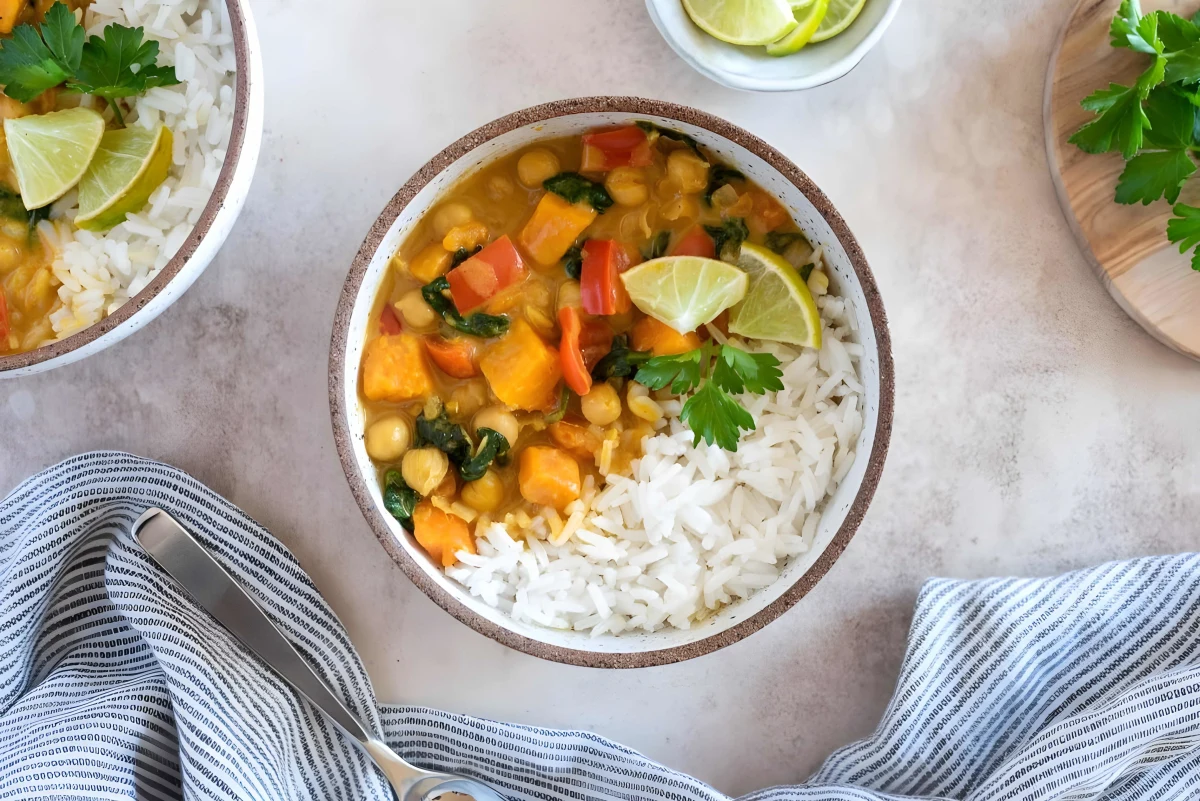Instant Pot Sweet Potato Chickpea Curry