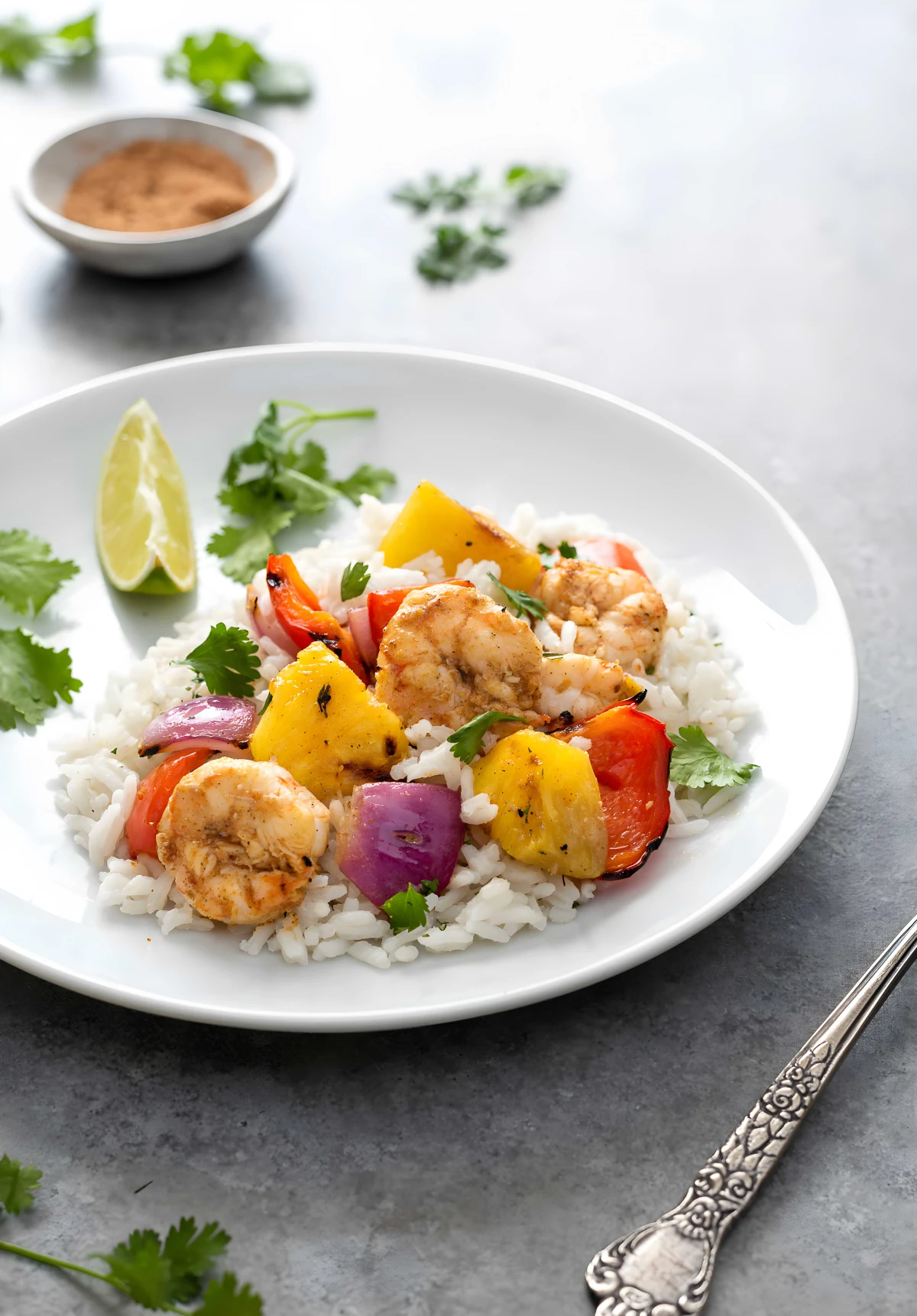 Jerk Pineapple Shrimp Skewers