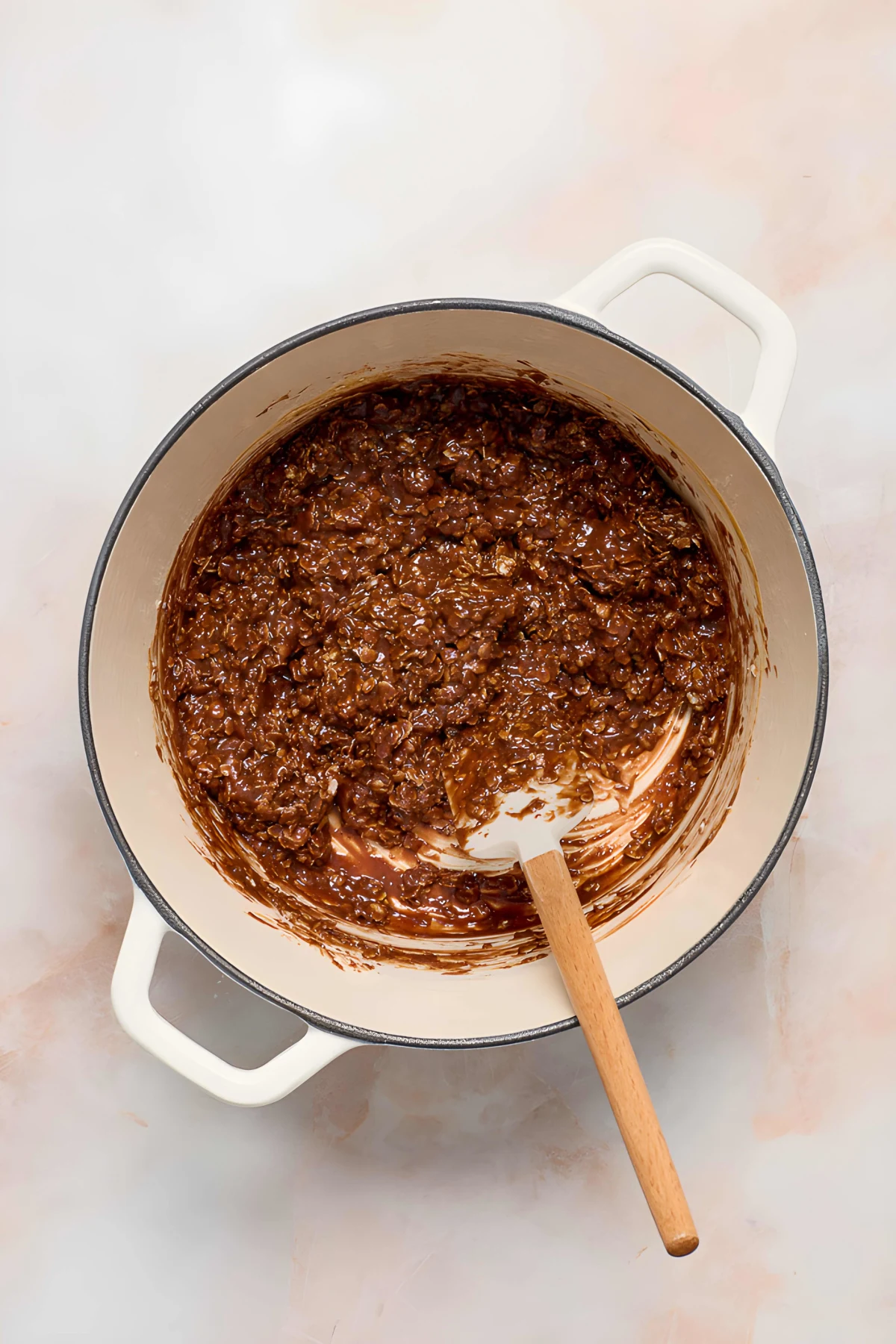 No Bake Chocolate Peanut Butter Oatmeal Cookies