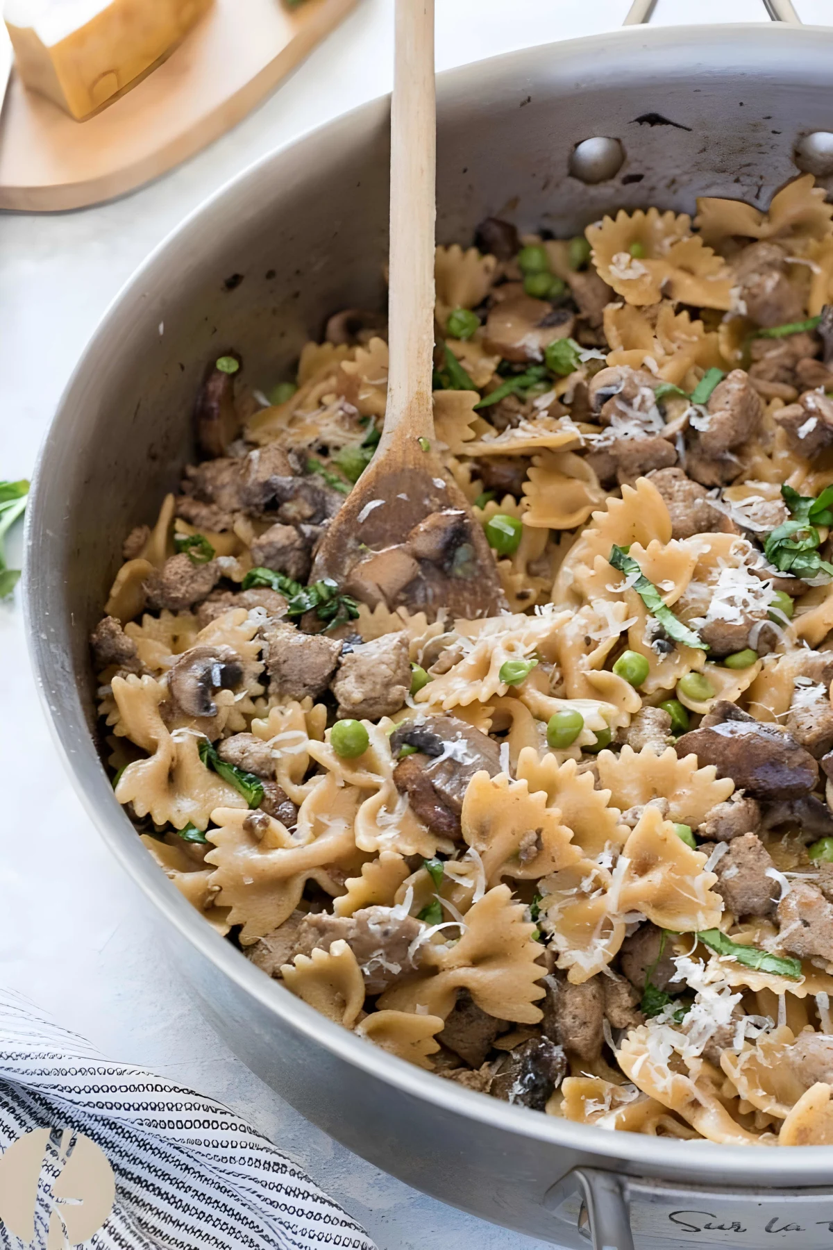 One Pot Italian Sausage Bow Tie Pasta