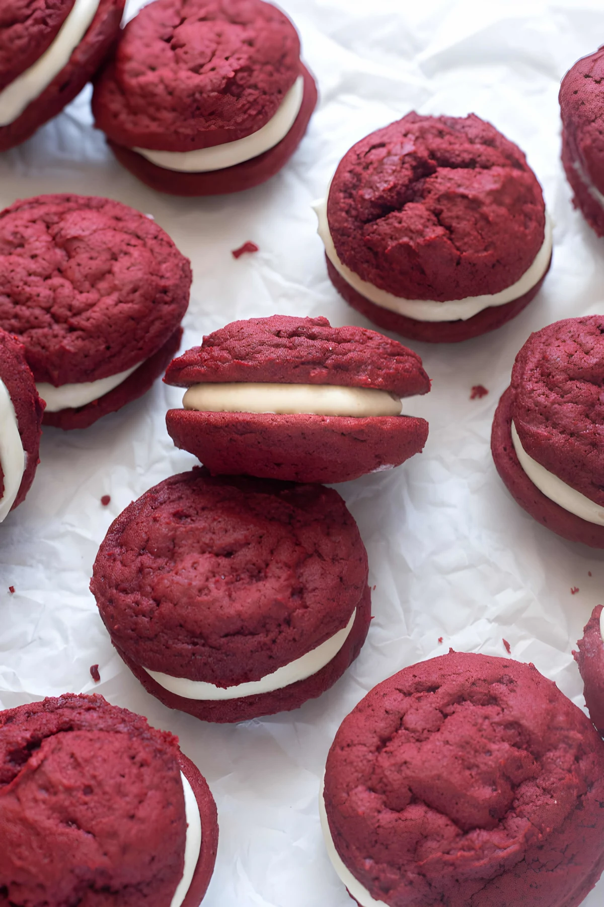 Red Velvet Whoopie Pies