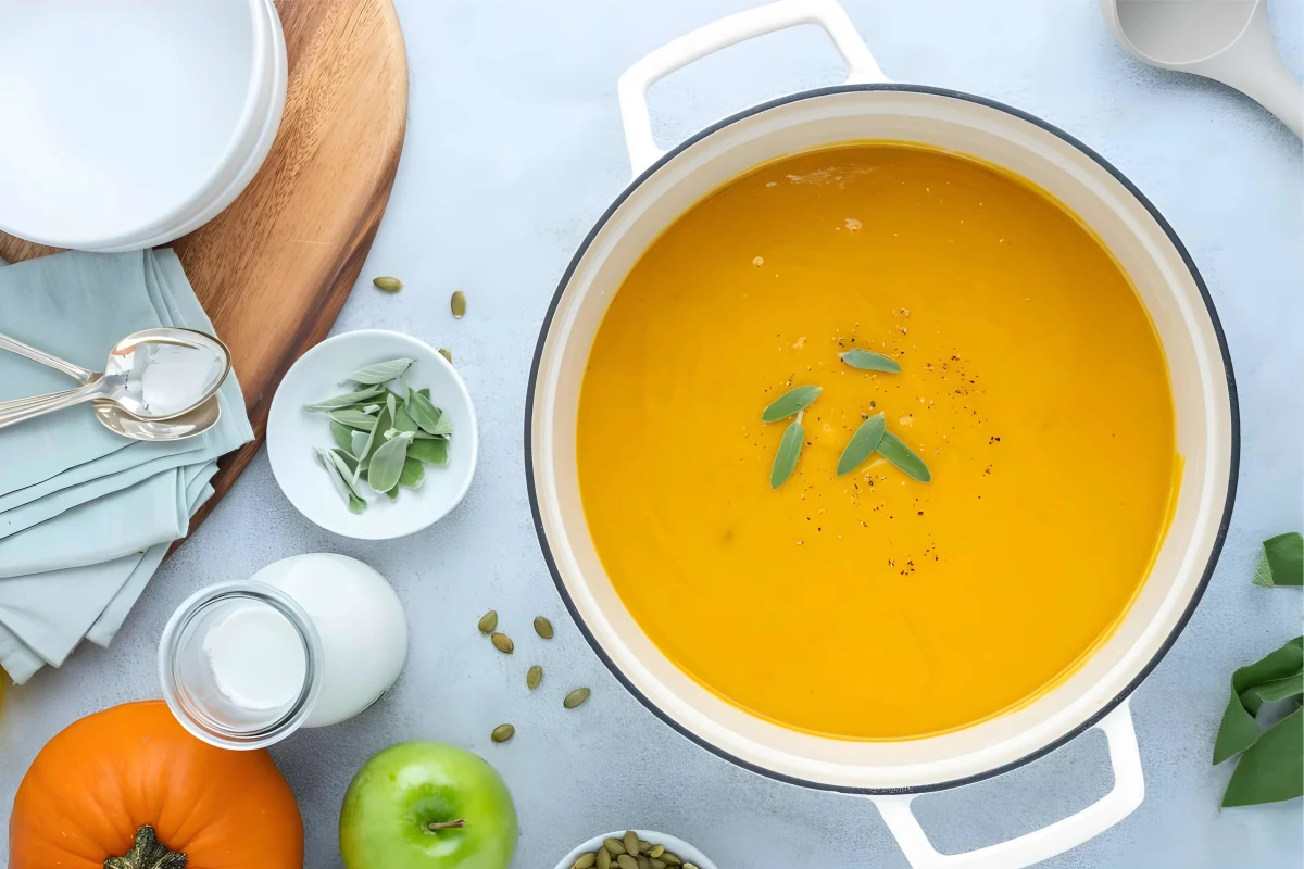 Roasted Pumpkin Apple Soup