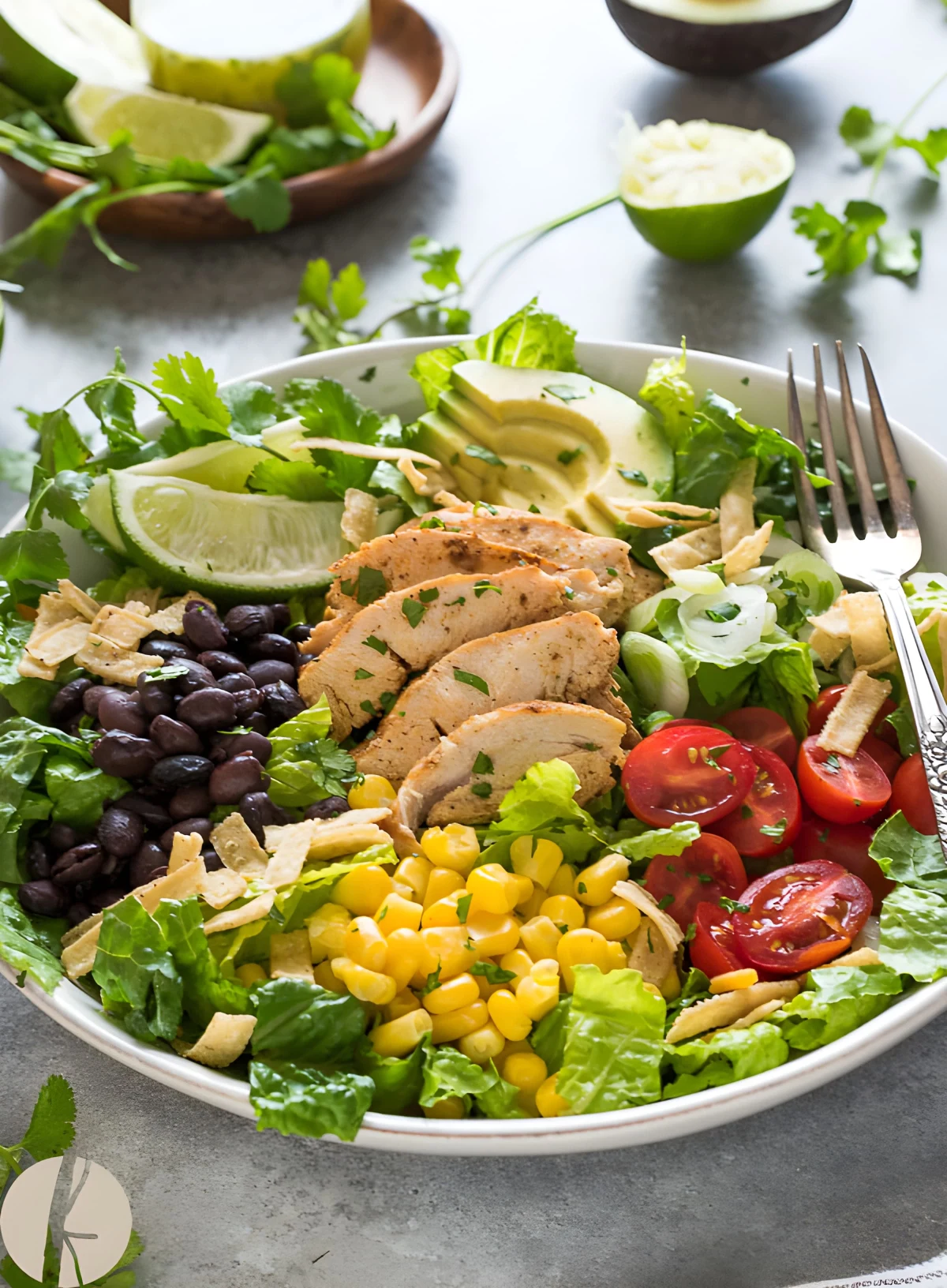 Santa Fe Chicken Salad with Tangy Lime Dressing