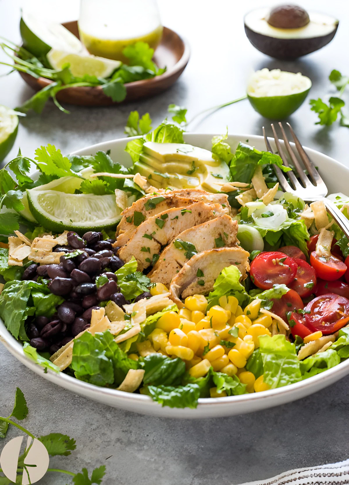 Santa Fe Chicken Salad with Tangy Lime Dressing