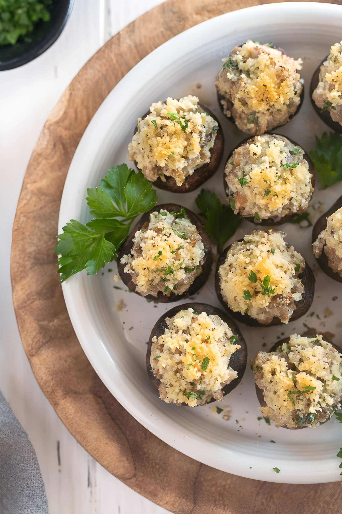 Sausage Stuffed Mushrooms