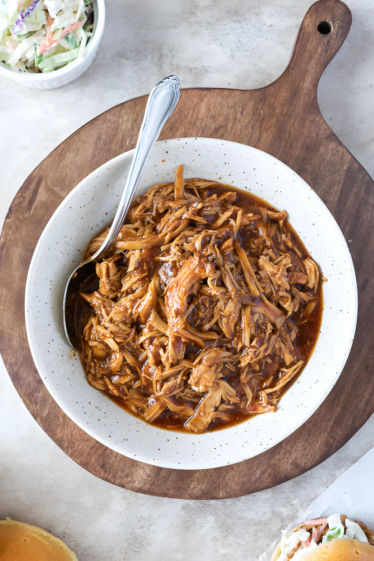 Slow Cooker BBQ Pulled Chicken