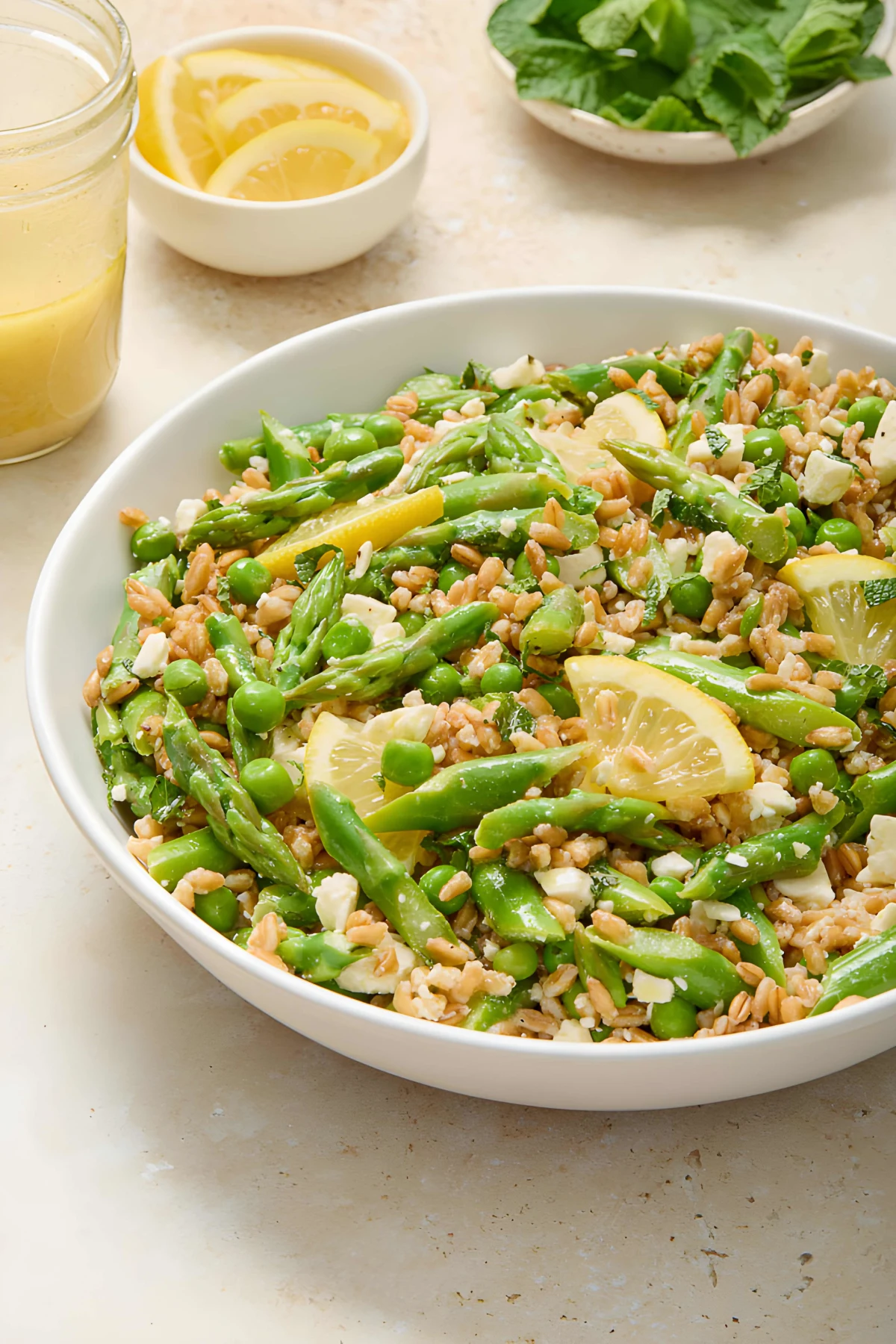 Spring Farro Salad with Feta