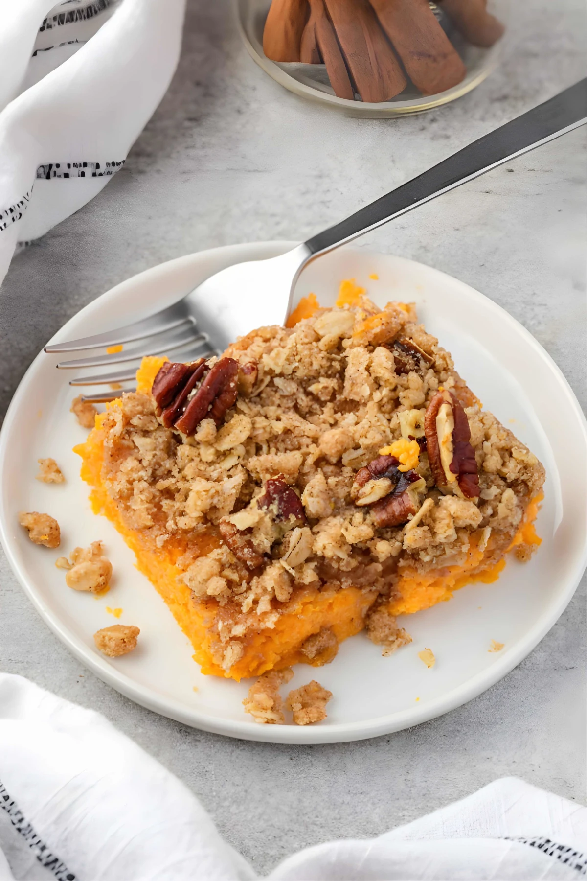 Sweet Potato Casserole with Streusel Topping