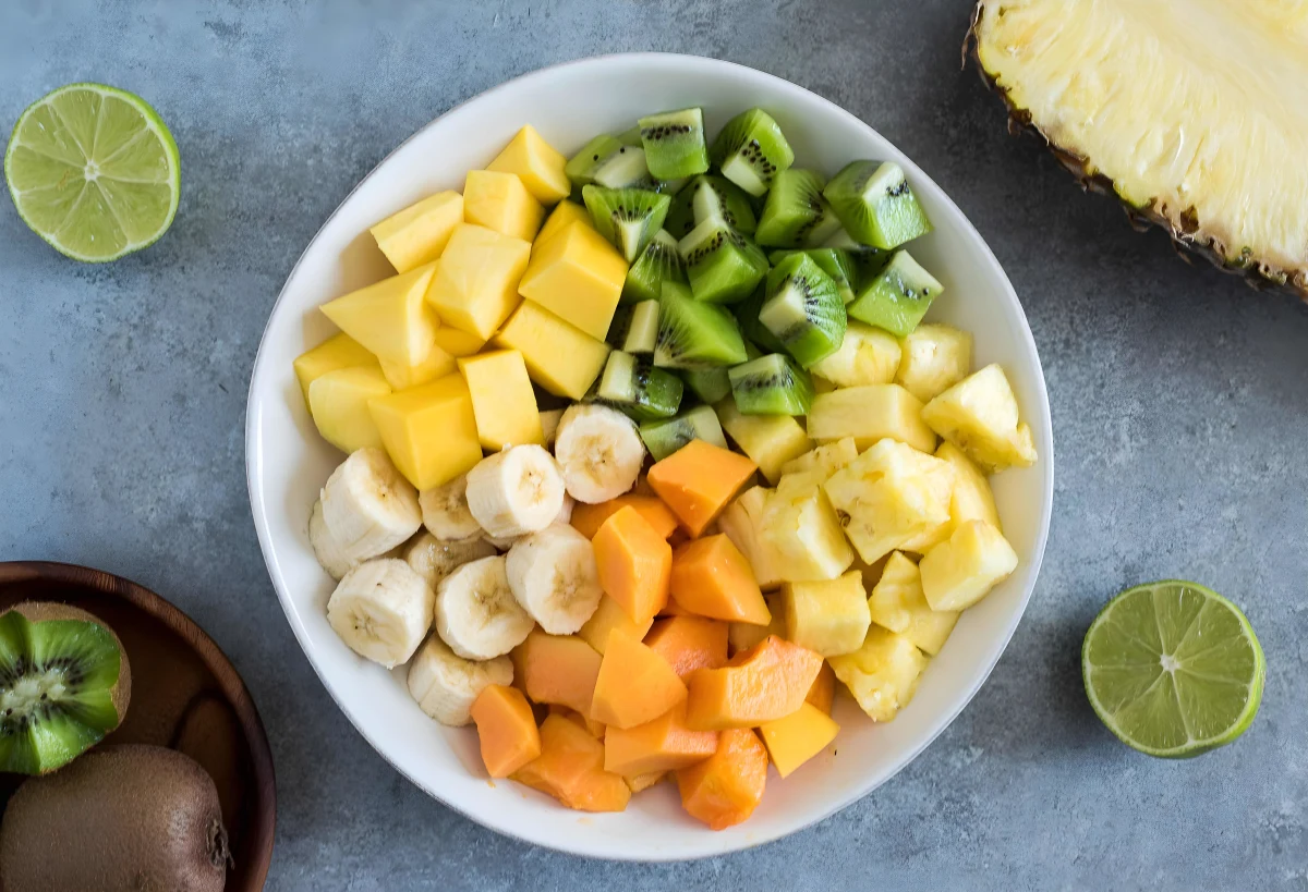 Tropical Fruit Salad with Coconut and Lime