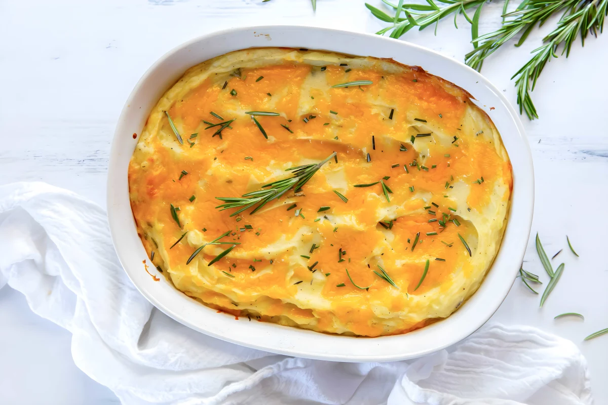 Twice Baked Mashed Potatoes