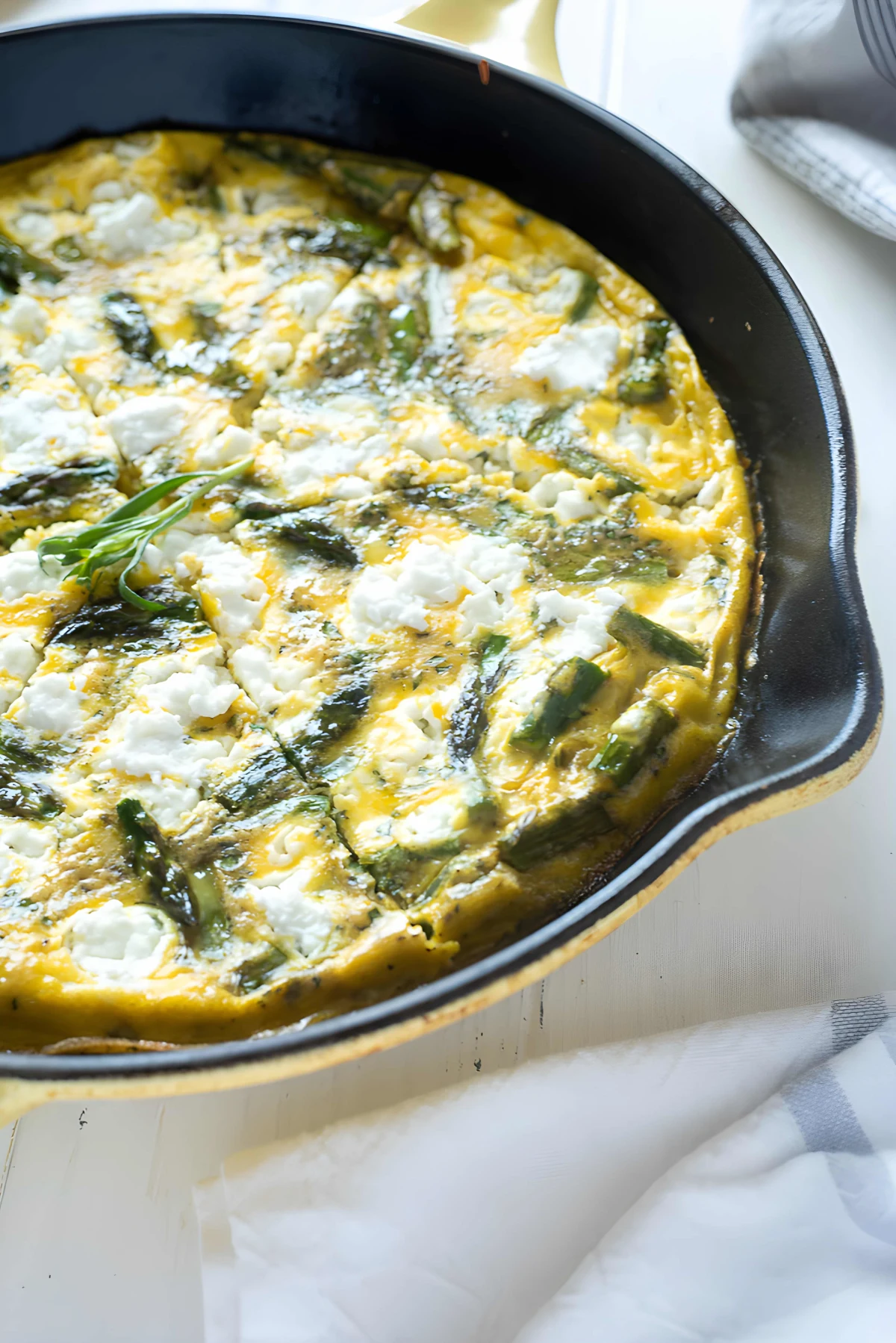 Asparagus Frittata with Goat Cheese