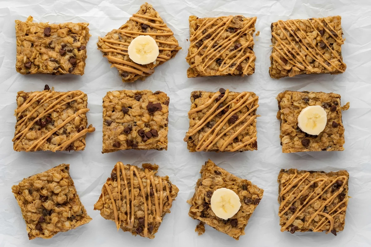 Banana Peanut Butter Oatmeal Bars