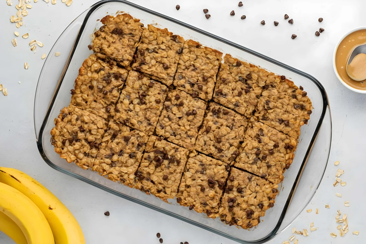 Banana Peanut Butter Oatmeal Bars