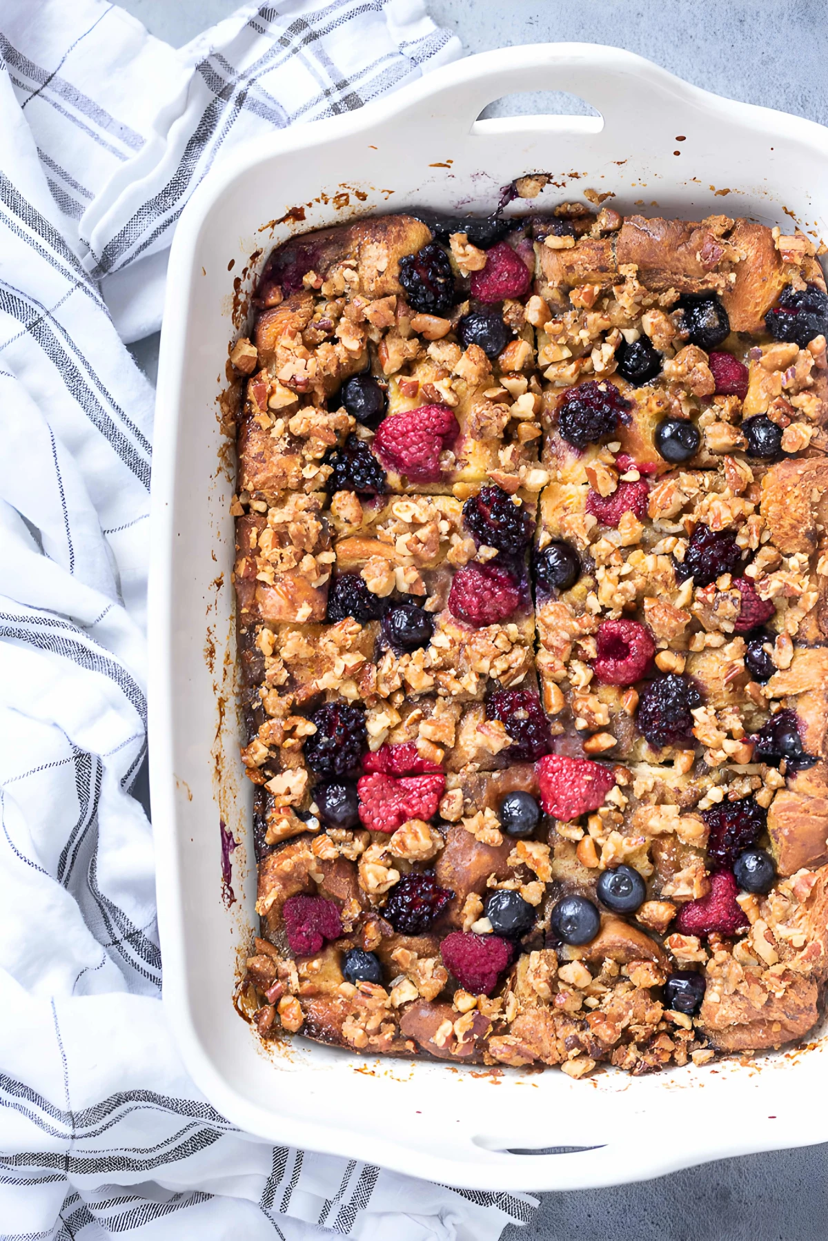 Berry Overnight French Toast Casserole