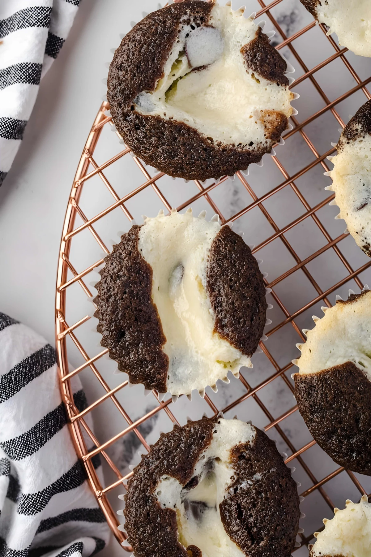 Black Bottom Cupcakes with Salted Chocolate Buttercream