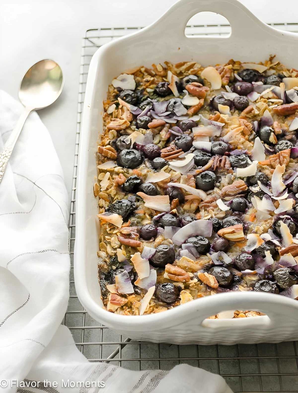 Blueberry Morning Glory Baked Oatmeal