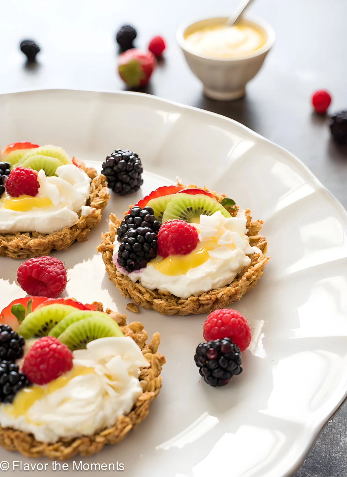 Breakfast Fruit Tarts with Granola Crust