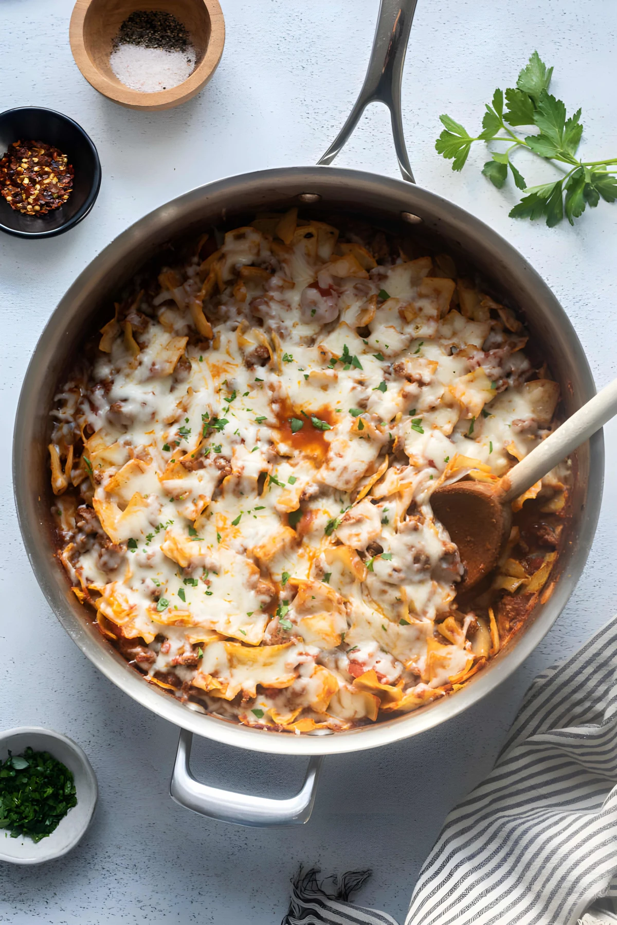 Cabbage and Ground Beef Casserole (without rice)