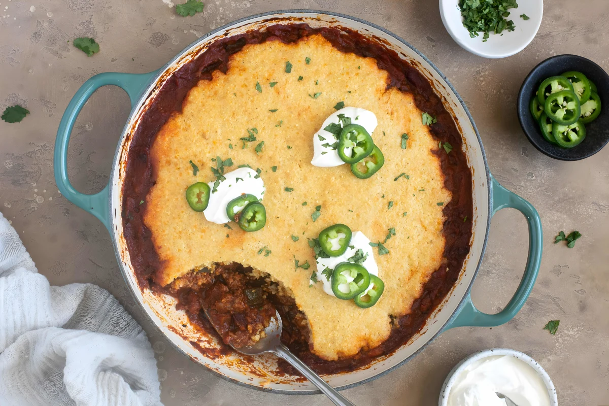 Chili Cornbread Casserole