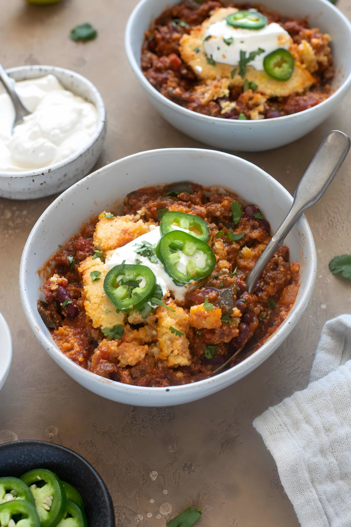 Chili Cornbread Casserole