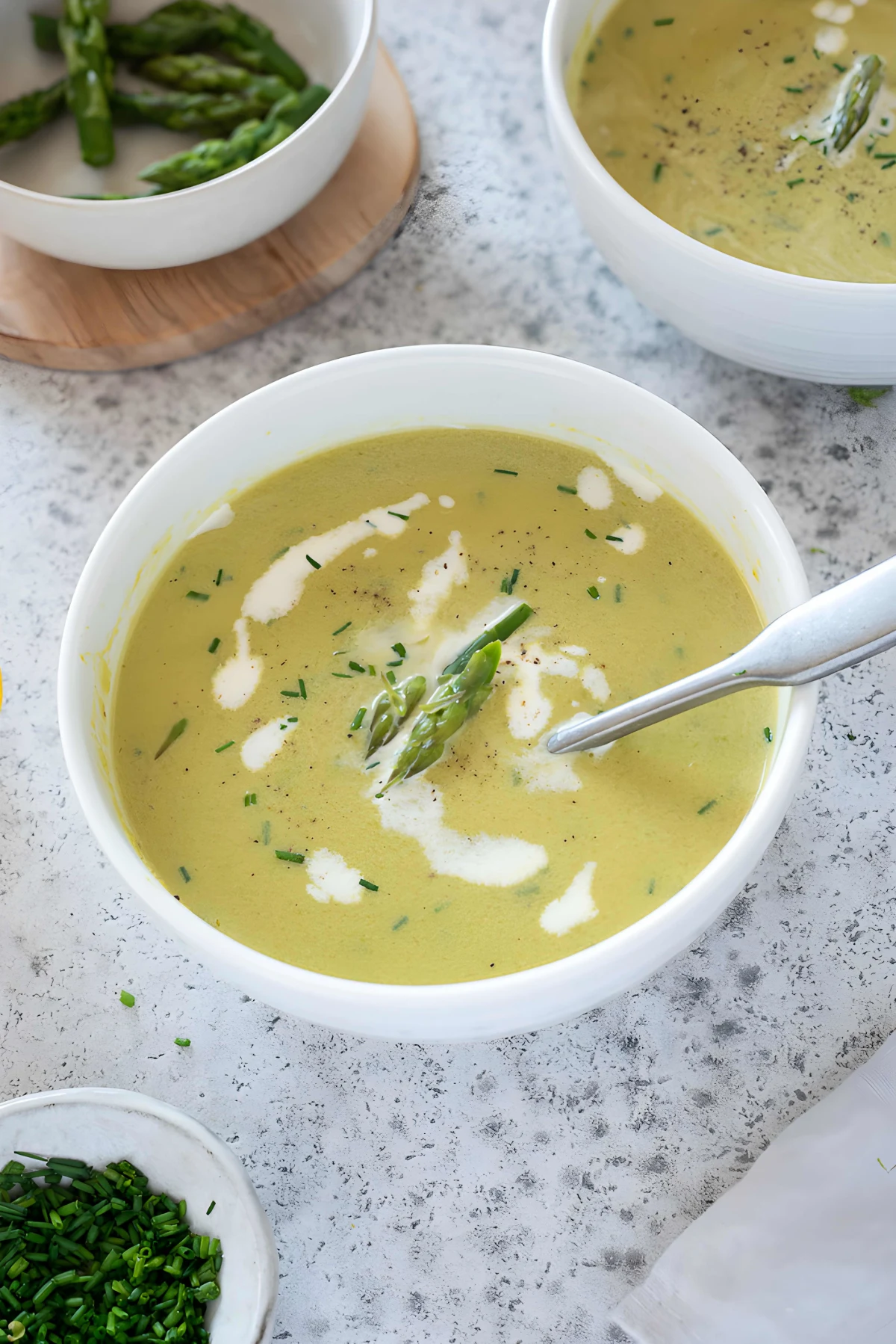 Creamy Asparagus Leek Soup