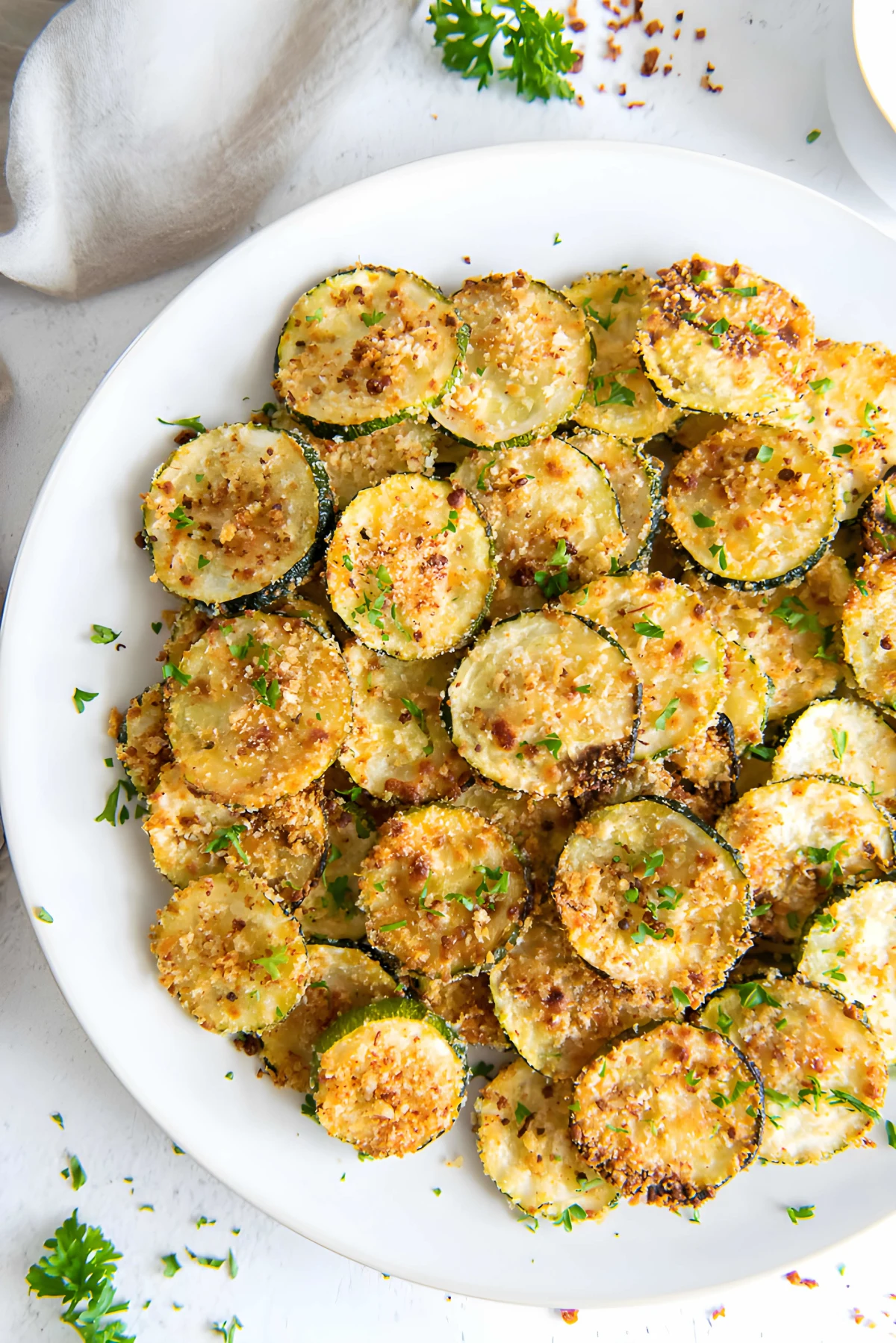 Crispy Baked Zucchini Chips