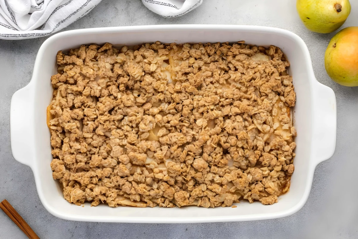 Easy Pear Crumble Recipe