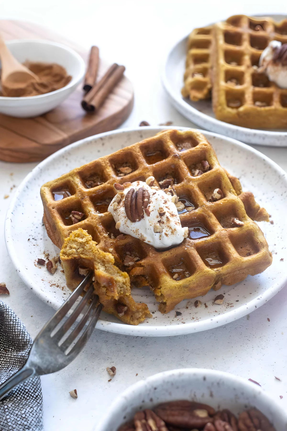 Gluten-Free Pumpkin Spice Waffles