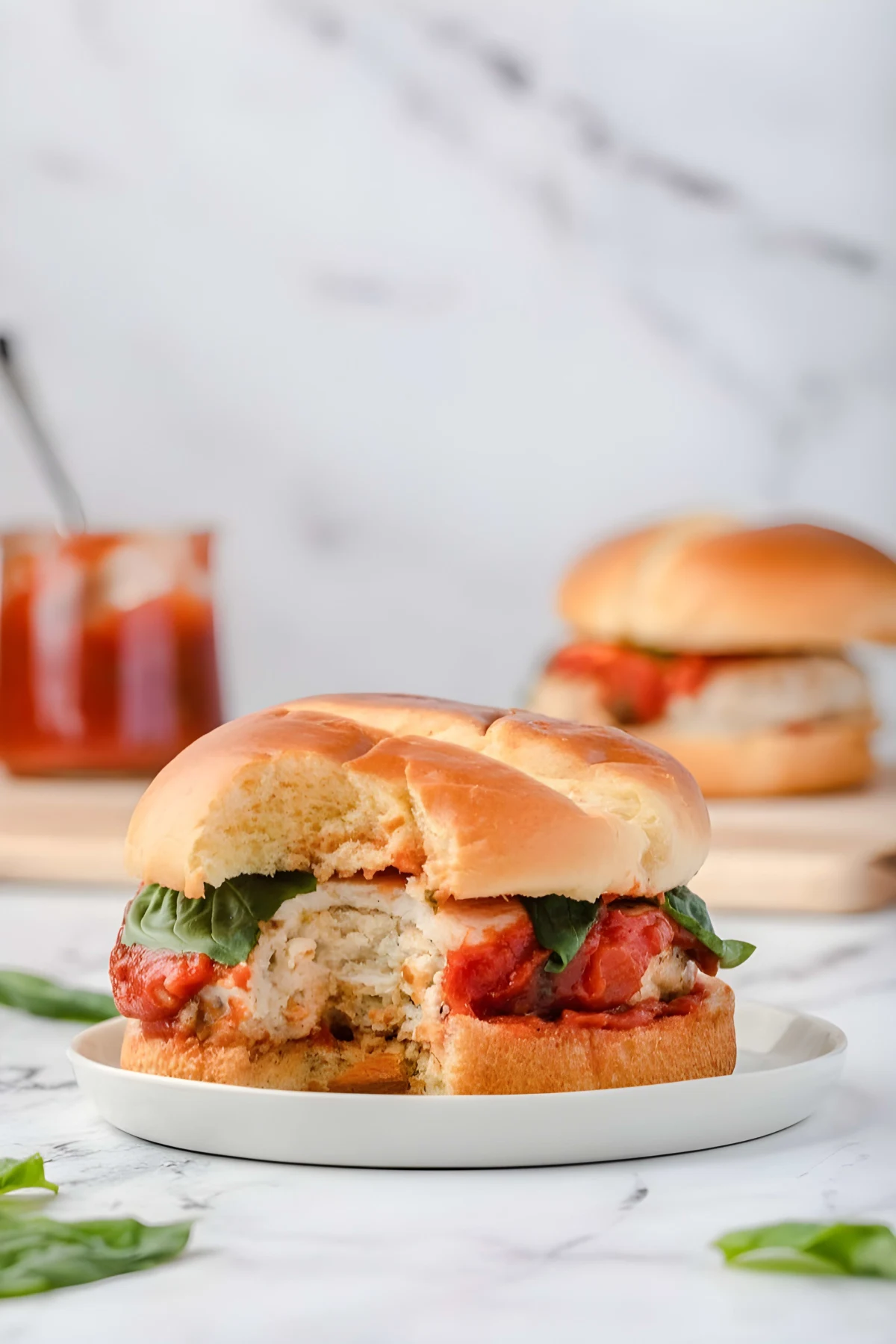 Ground Chicken Parmesan Burgers