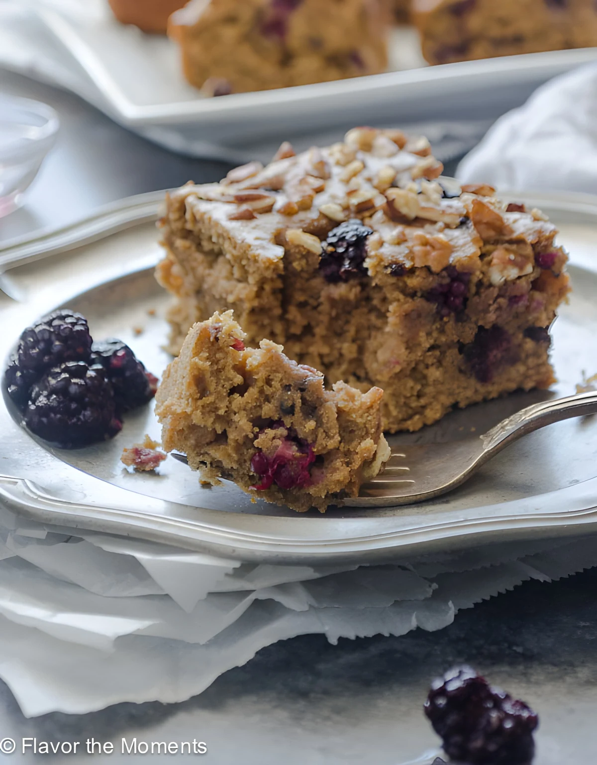 Healthy Blackberry Snack Cake