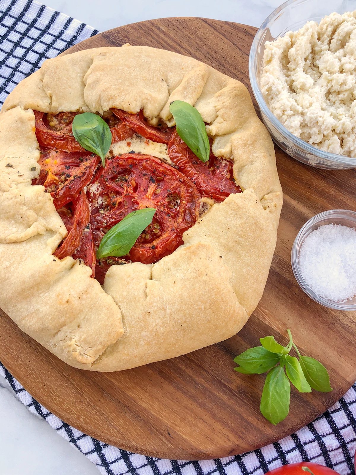Tomato Galette with Almond Ricotta