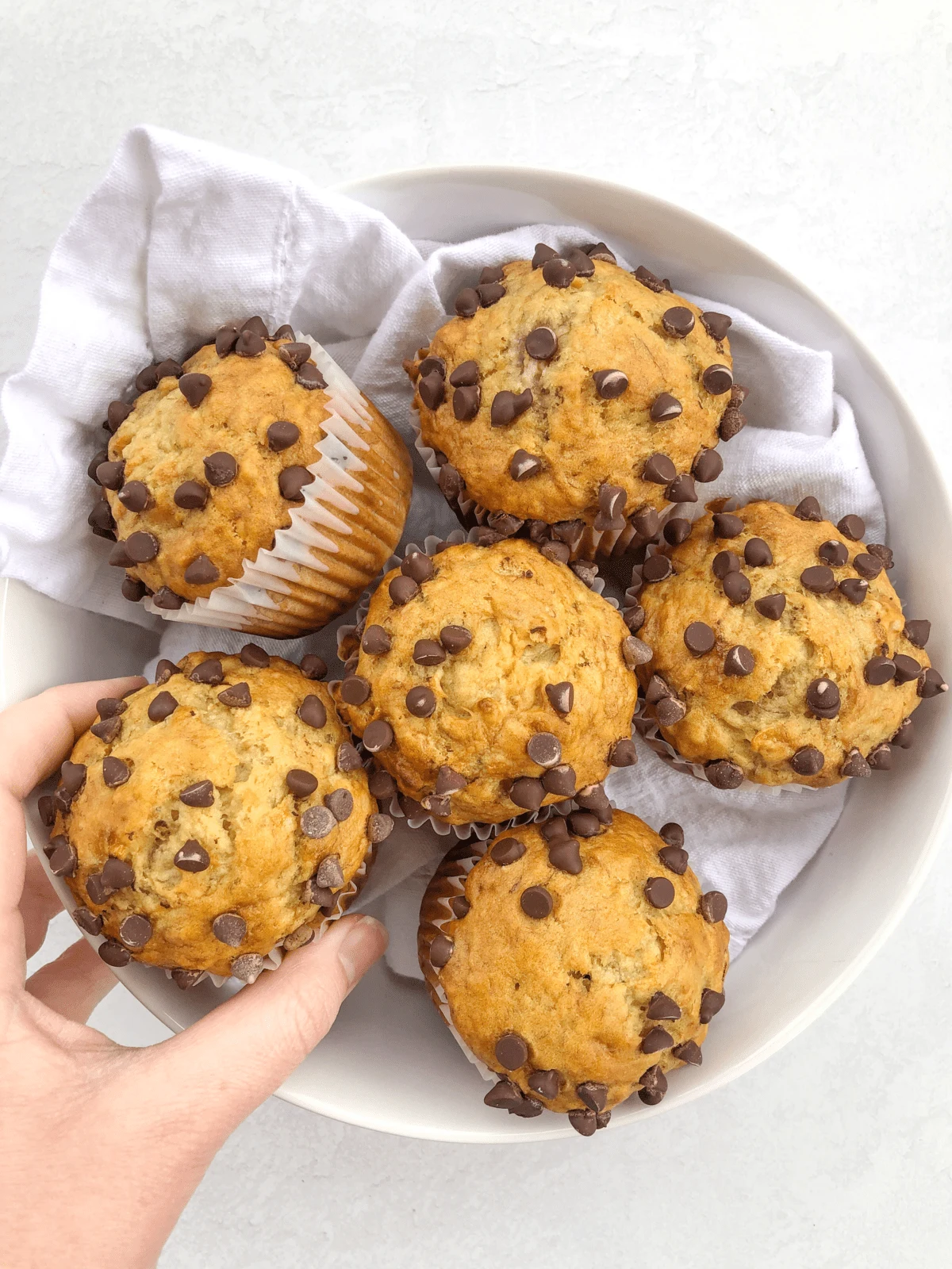 Easy Banana Chocolate Chip Muffins