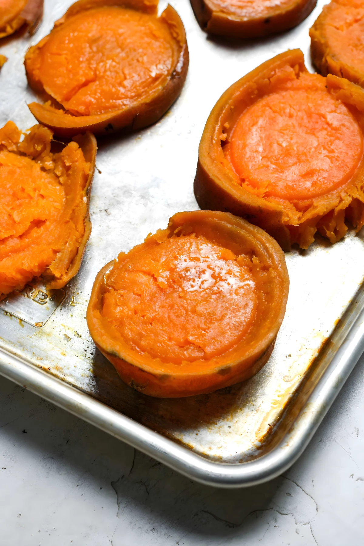 Smashed Sweet Potatoes