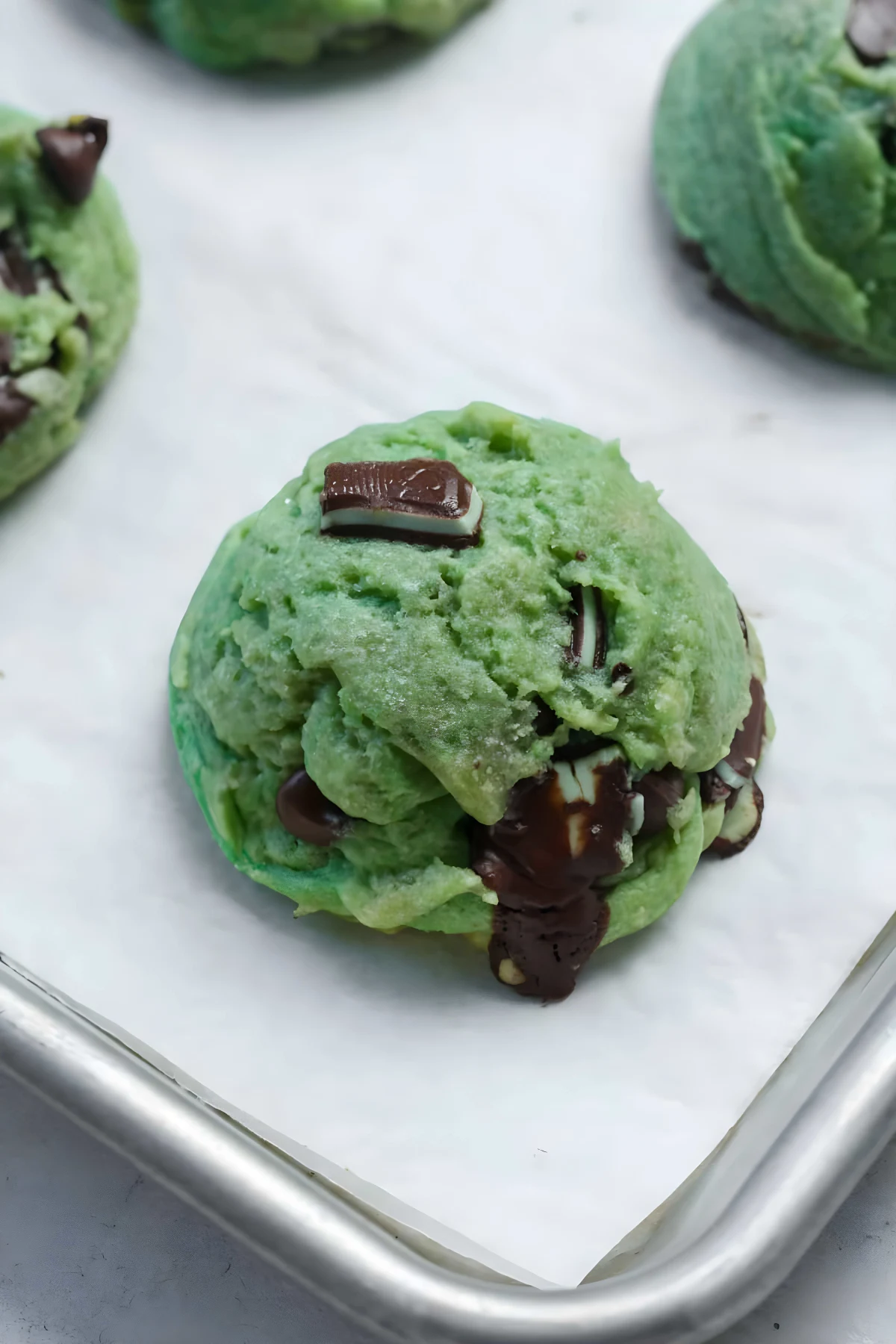 Mint Chocolate Chip Cookies
