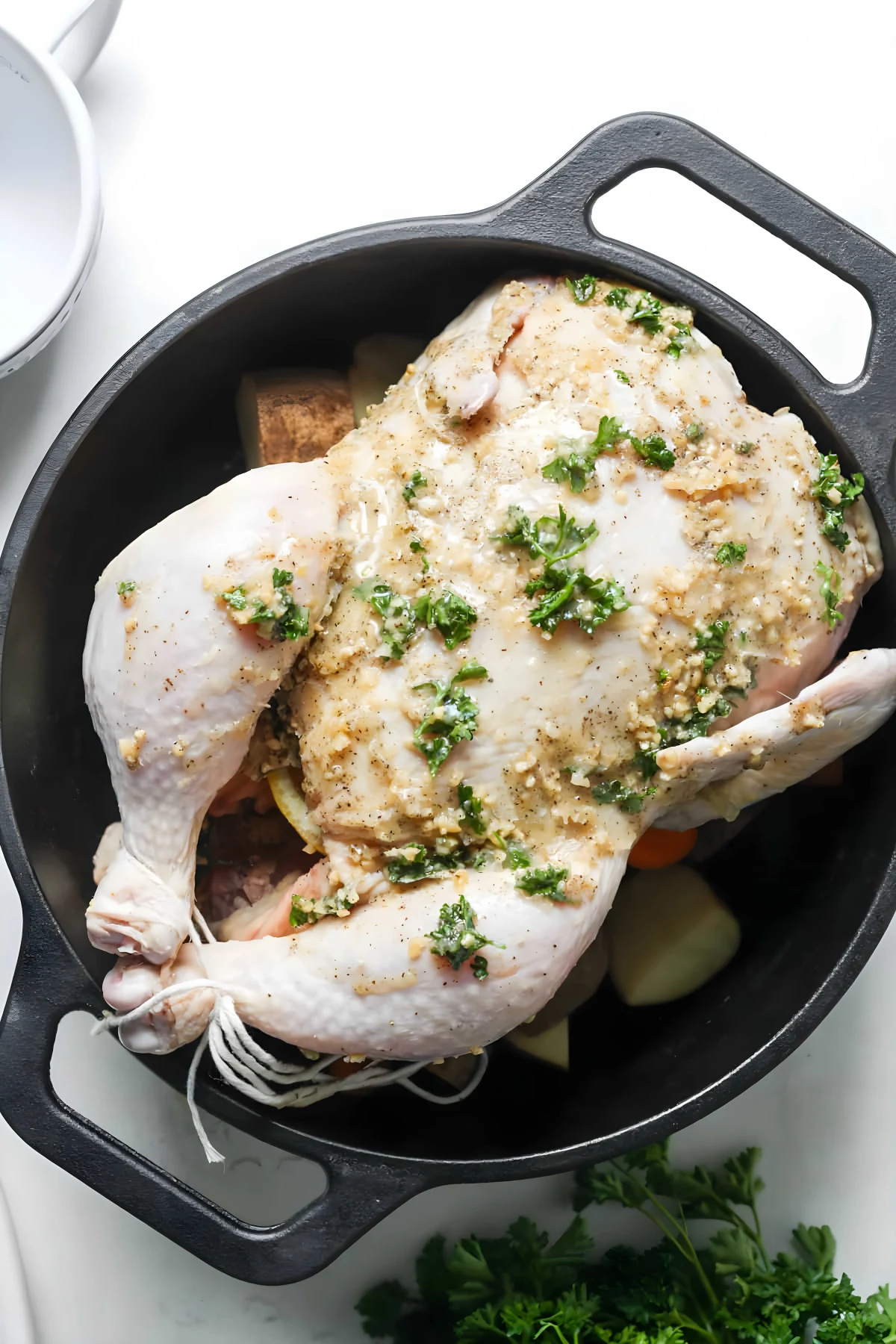 Dutch Oven Roasted Chicken
