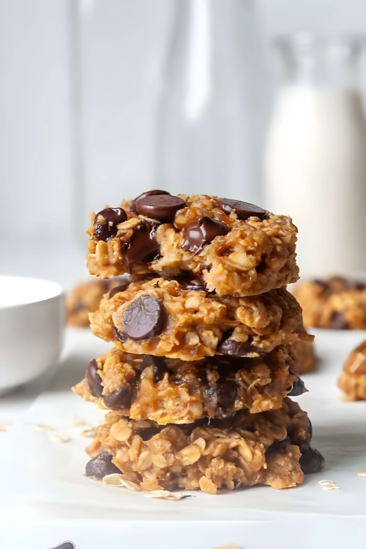 Banana Oatmeal Peanut Butter Cookies