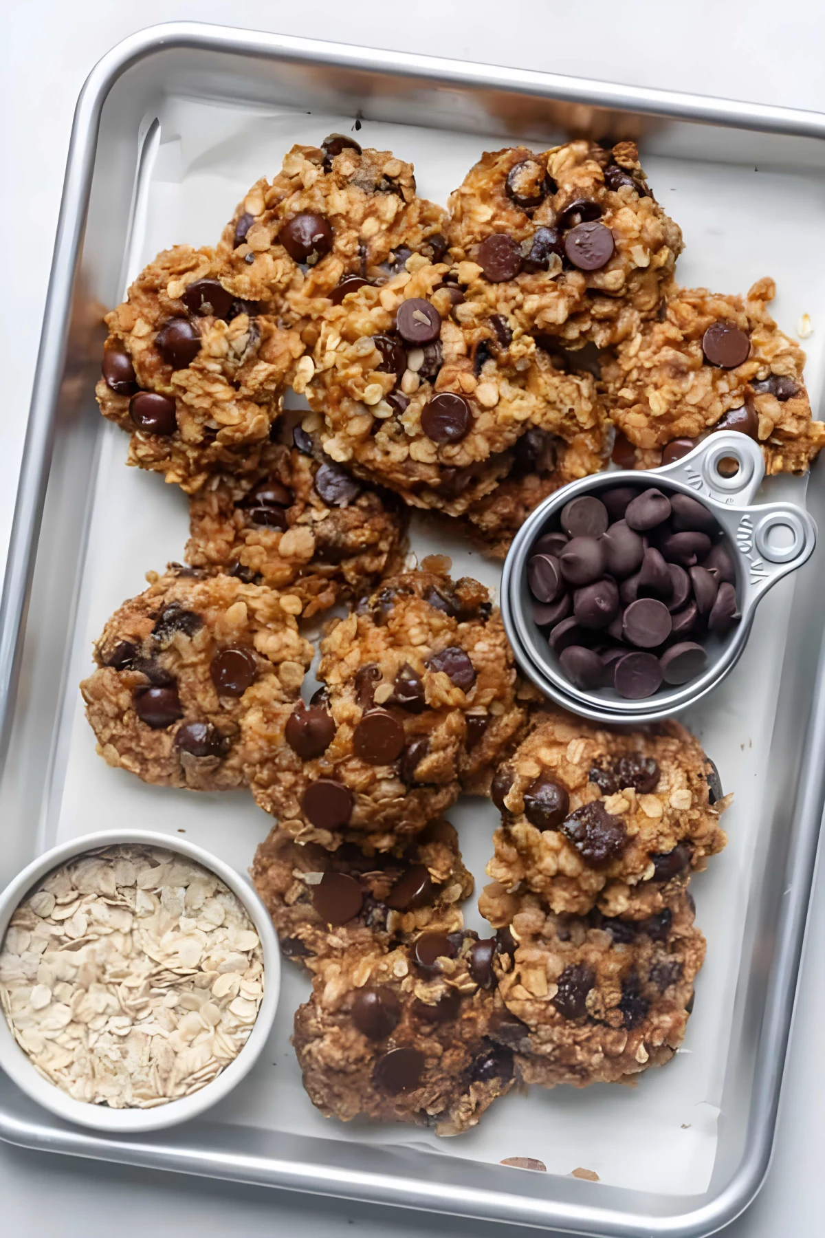 Banana Oatmeal Peanut Butter Cookies