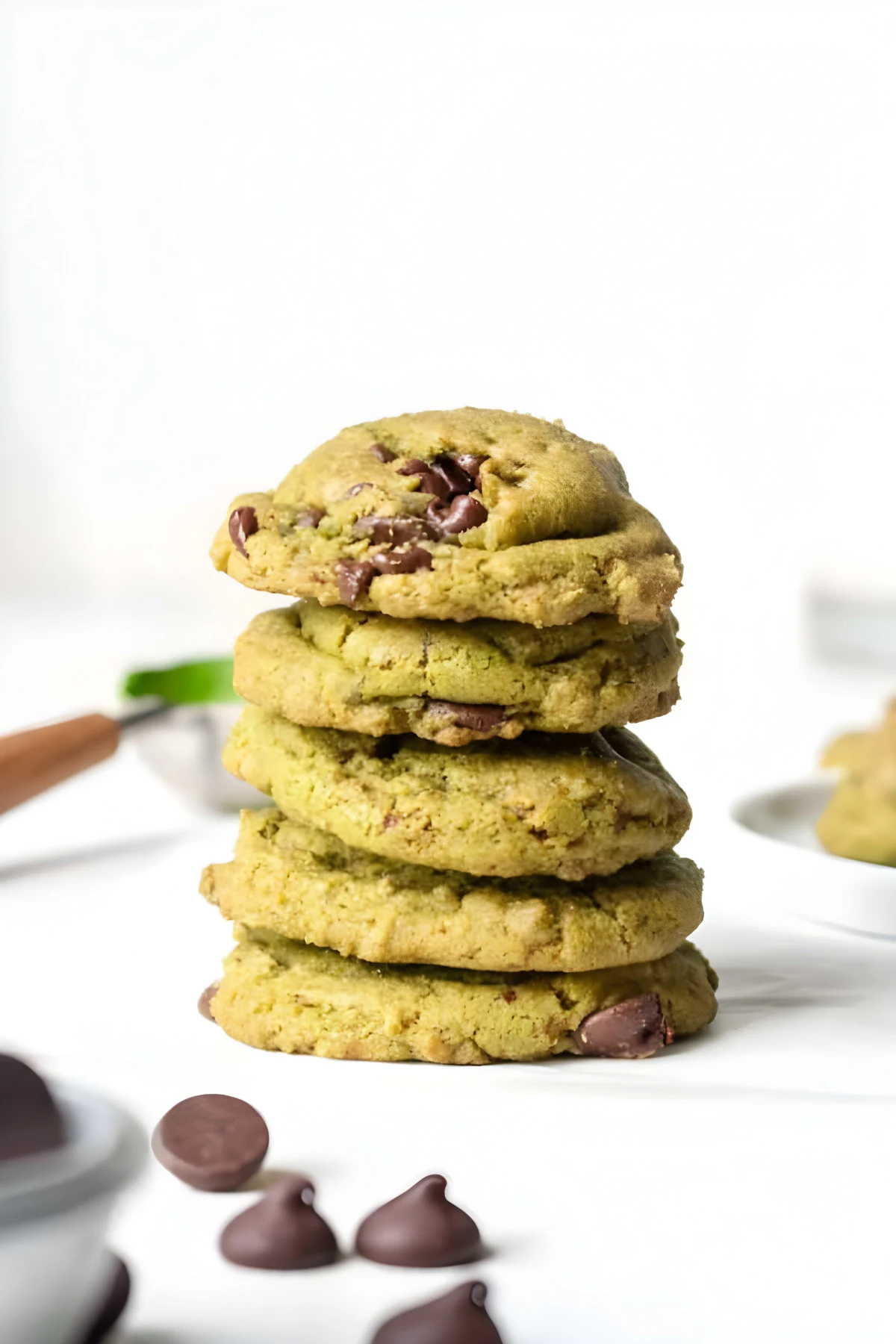 Matcha Chocolate Chip Cookies