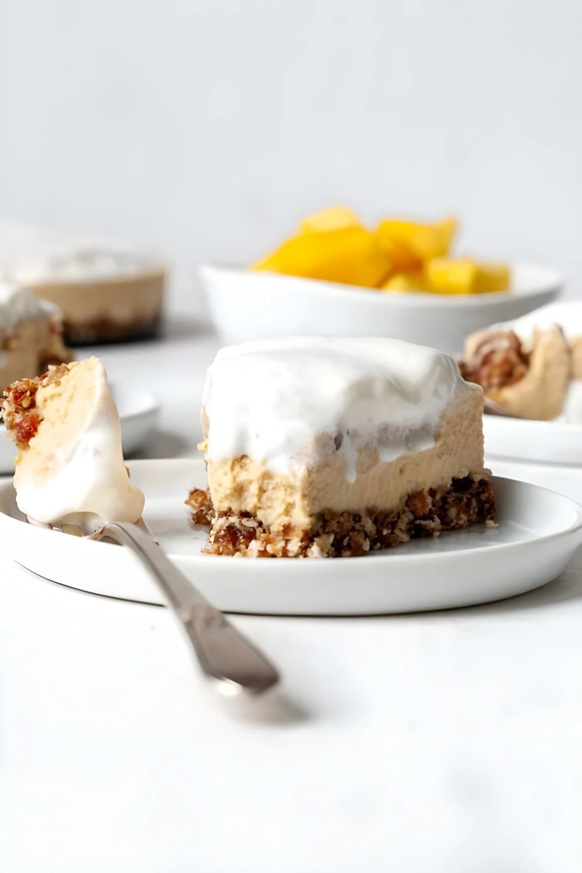 Vegan Mango Cheesecake (No Bake & Raw)