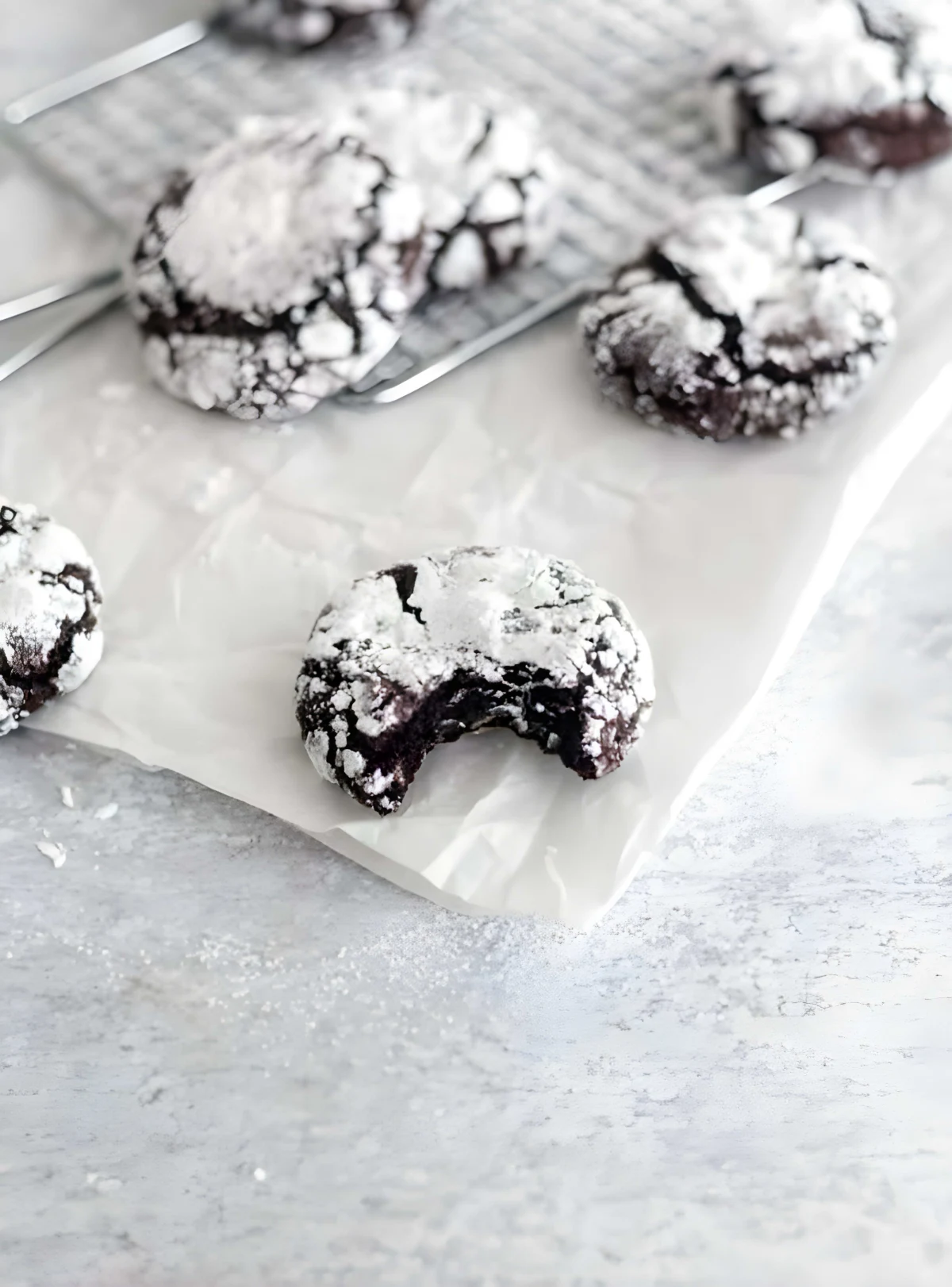 Gluten Free Chocolate Crinkle Cookies (Paleo)