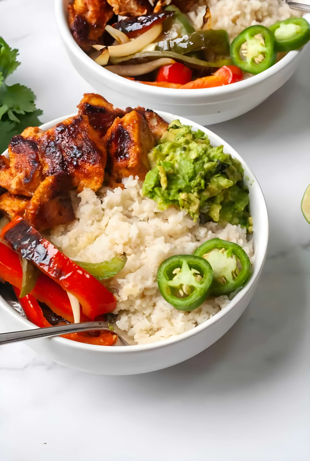 Whole30 Chicken Fajita Bowls