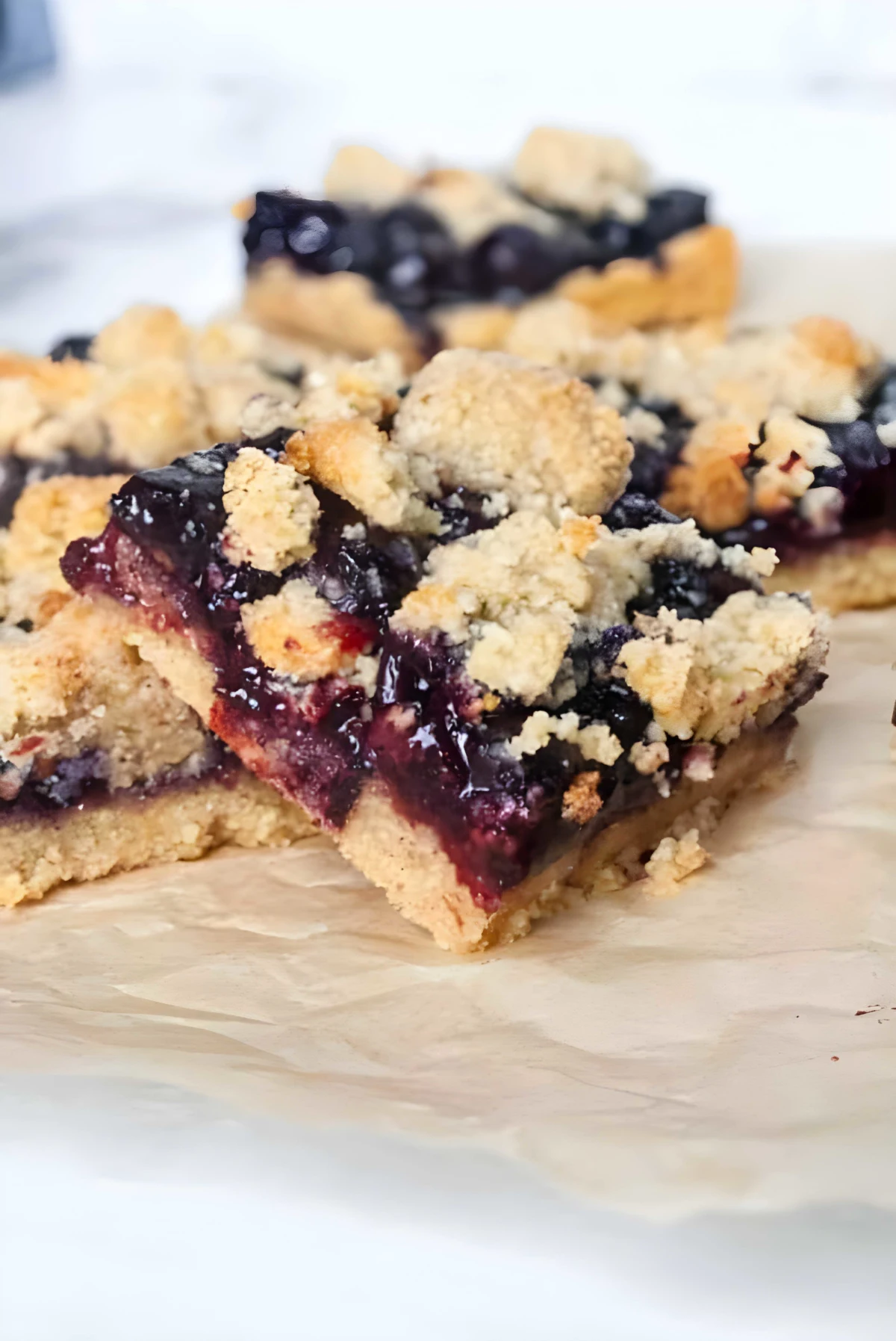 Paleo Blueberry Crumb Bars