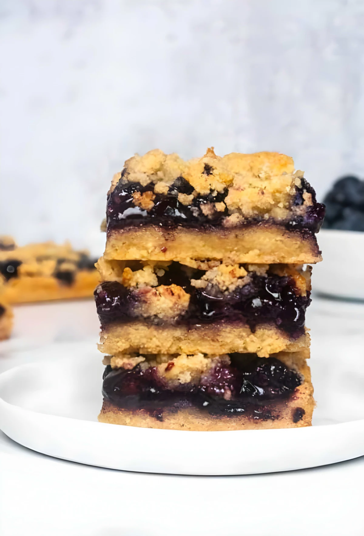 Paleo Blueberry Crumb Bars