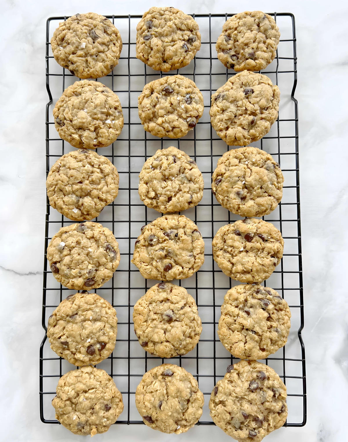 Vegan Oatmeal Chocolate Chip Cookies