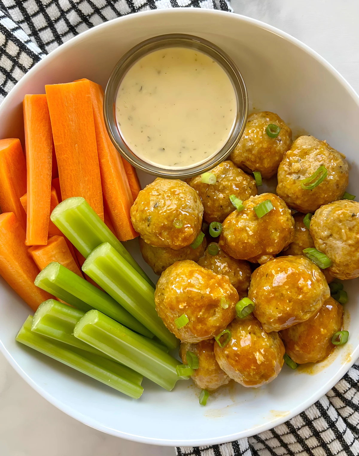Dairy Free Buffalo Chicken Meatballs