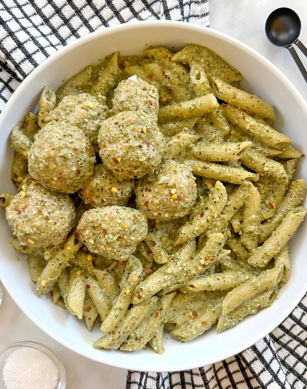 Chicken Pesto Meatballs