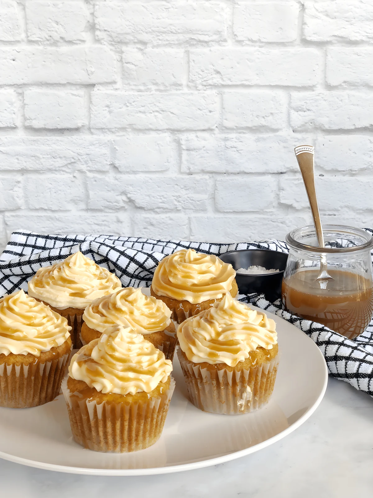 Vegan Cupcakes with Caramel Sauce