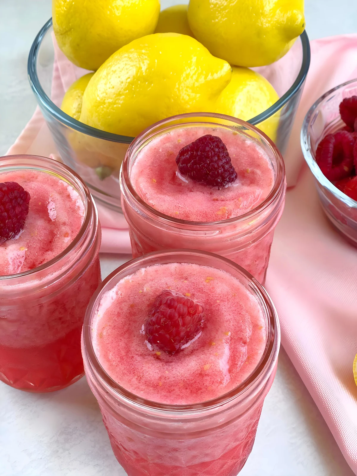 Raspberry Lemonade Slushie