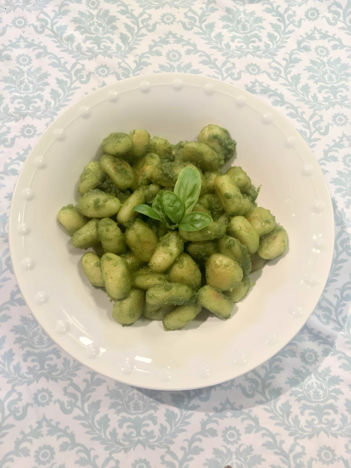 Gnocchi with Fresh Basil Pesto