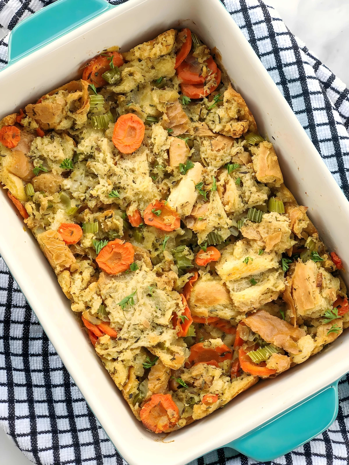 Meatless Stuffing Casserole